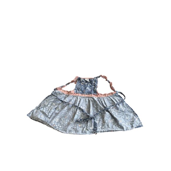 Vintage-Inspired Girls Apron Dress Ruffle Straps Floral Adjustable Mini Chef - Picture 7 of 8